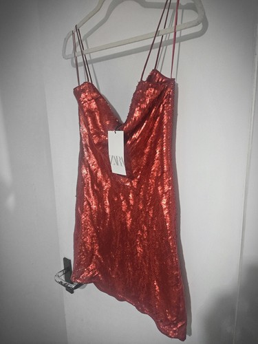 Brandnew zara sequin mini red - mini,