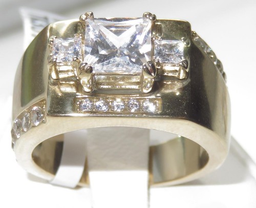 Mens gold signet ring - , princess