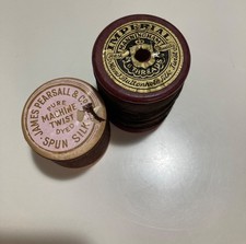 James Pearsall & Imperial Spun Silk Silk Twist Thread Brown Vintage