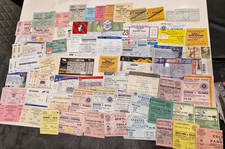 100  TICKET STUBS-1960s-Present- Finals/INTERNATIONAL/ SCOTTISH/ EUROPEAN ETC