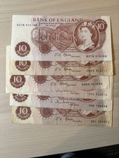 Bank england 10s ten - 6, of