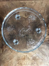 Vintage Art Deco Glass Cake