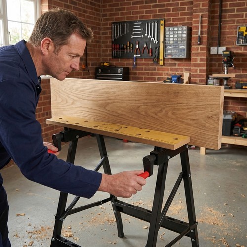 Wooden workbench bench work - workbench,