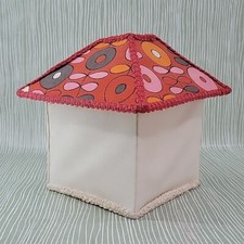 Cute Vintage Retro House Shape Ceiling Light Shade Floral Unusual
