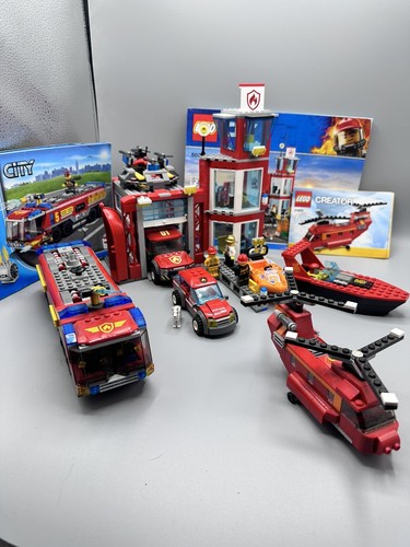 Large lego city fire - city,