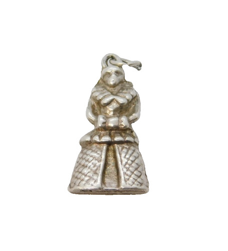 Sterling silver tudor lady - sterling,