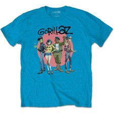 Gorillaz T-Shirt - Group Circle Rise - Official Licenced Merchandise - GORTS04MB