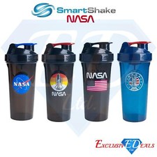 Smart Shake 800ml Bottles Protein Shaker Mixing Net NASA Print Recycled BPA-Free