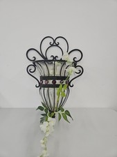 Vintage wrought iron glass - vintage,