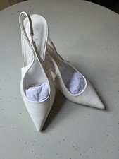 Boohoo White Stiletto Heels Size 4 Brand New Never Worn