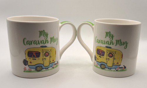 Pair caravan fine china - my,