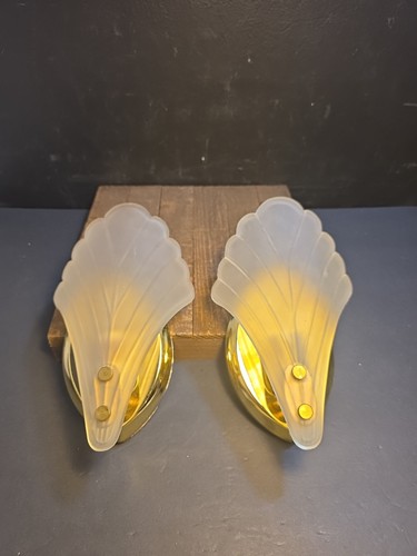 Art deco fan sconce - fan, set