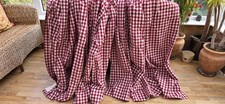 GINGHAM BLACKOUT  LINED CURTAINS 54" DROP BY 127" WIDTH