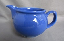 Blue Ceramic Milk Jug Vol: 3/4 pint