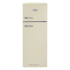 CDA 206 L Retro Top-Mount Fridge Freezer Barley Cream • Frost-Free