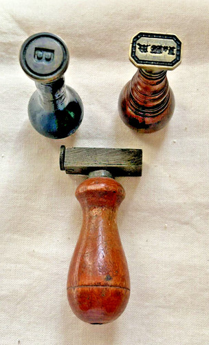 Antique wood brass - , wax