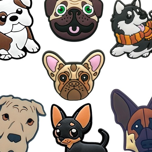 Dog breed shoe charms - dog,