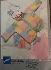 Phildar Double Knitting Babies Jacket and Shoes 44-49cm  17-19in 