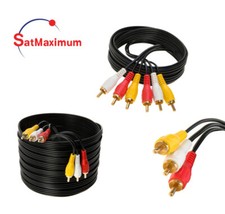 3 RCA Male to 3 RCA Male Audio