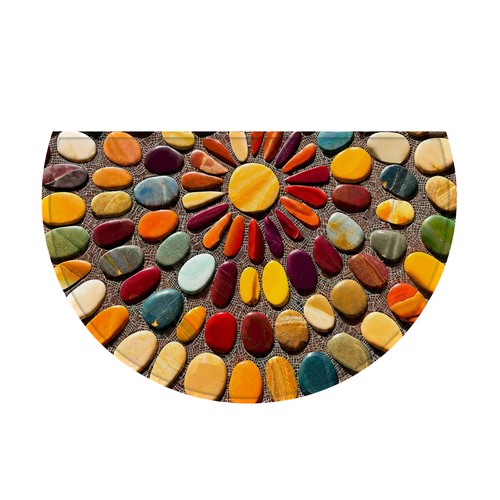 Vibrant pebble half round - vibrant,