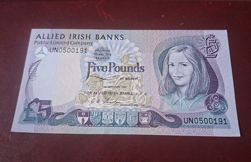 Allied irish banks ireland - irish, £5