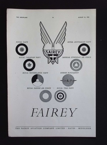 Original 1953 advert fairey - original,