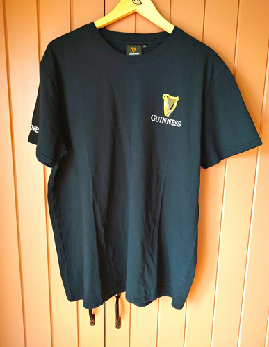 Guinness black shirt size xl - black,