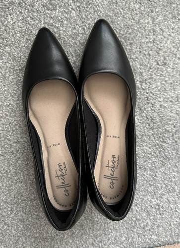 New clark black shoes - new,