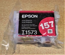 GENUINE EPSON T1573 Vivid Magenta cartridge 157 TURTLE vacuum sealed R3000 ink