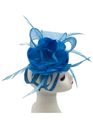 Feather flower hair hat - hair,