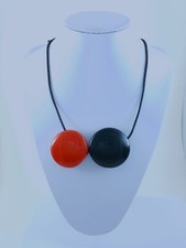 Lagenlook necklace black - necklace,