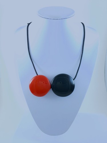 Lagenlook necklace black - necklace,