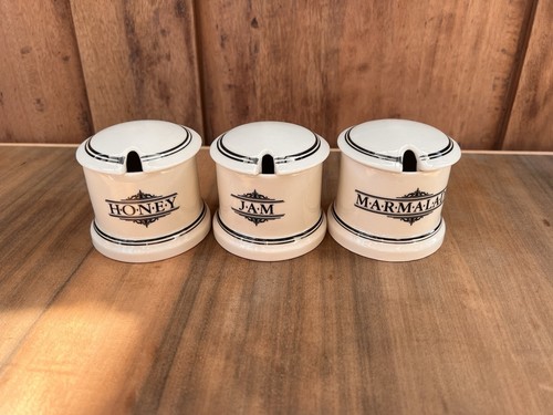 Vintage ceramic honey jam - vintage,