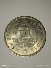 Elizabeth II New Zealand Crown 1953 Coronation Celebration