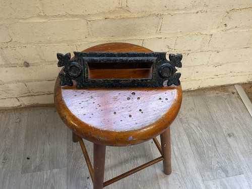 Antique cast letter box 27cm - cast,