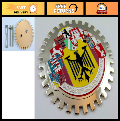 Metal grille badge for cars - badge, &