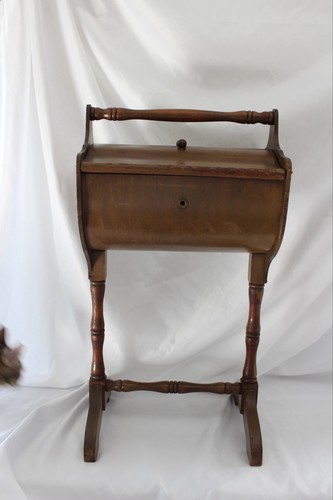 Vintage wood sewing stand - wood,