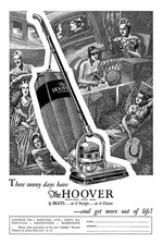 Vintage Hoover Ad Poster 🧹