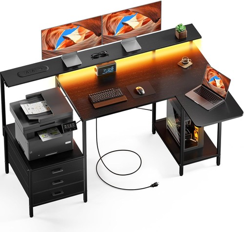Computer desk with - computer,
