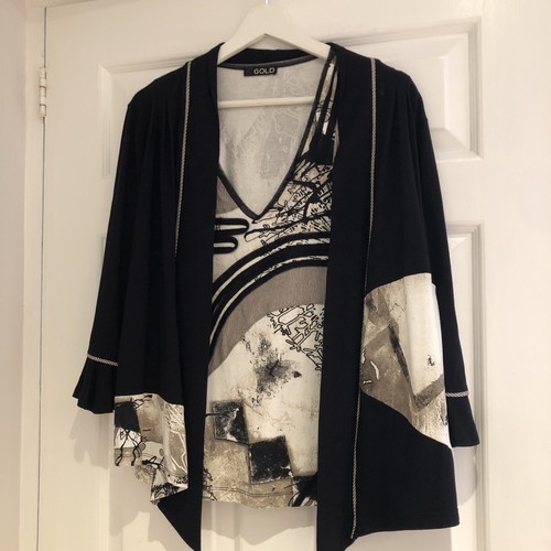 Gold michael twinset sz - gold,