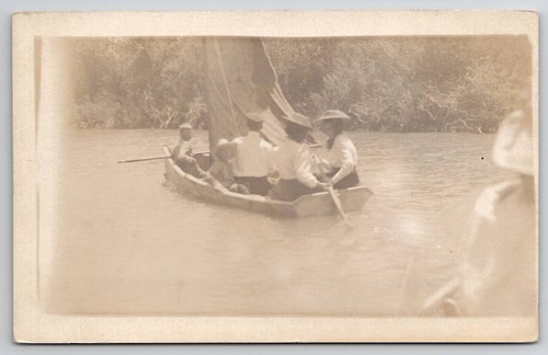 Rppc victorians sailboat - victorians, in