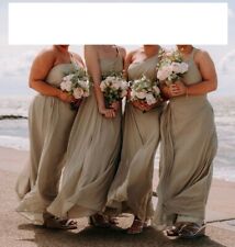 5 Sage Green Bridesmaid Dresses - Grecian style with single shoulder strap