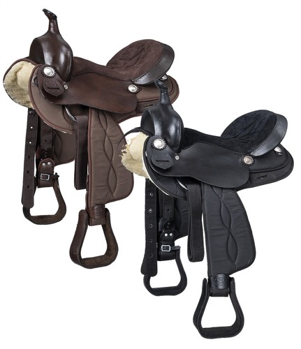 Inch western saddle black - 16,