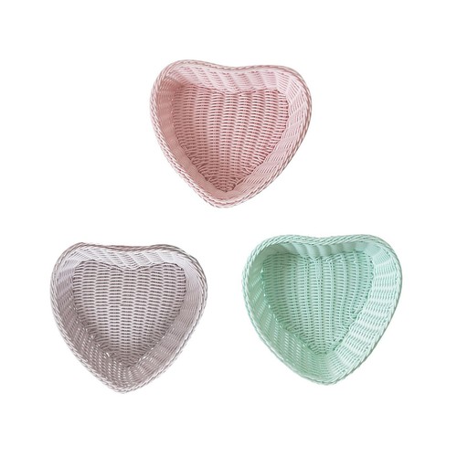 Heart shaped woven basket for - woven,