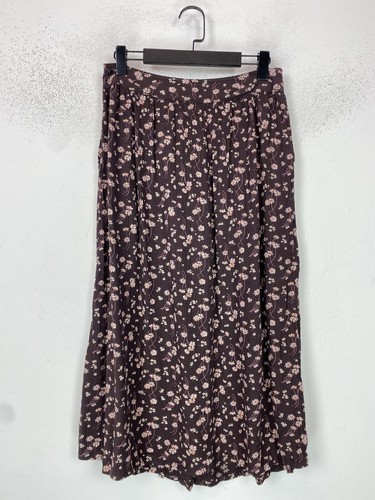 Fatface brown floral midi - brown,