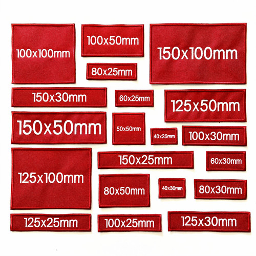 Personalised embroidered red - embroidered,