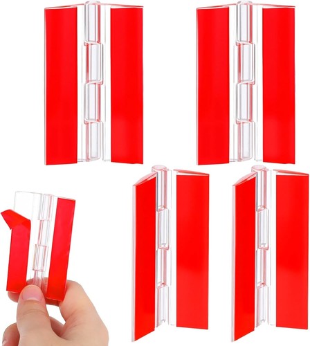 Pcs clear plastic hinges 65 - clear,