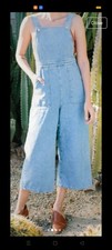 Beautiful Cropped Denim Dungarees
