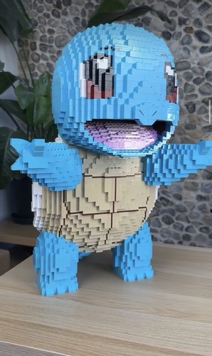 Lego squirtle - squirtle, (brickerbuilds)