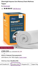 Silentnight 120012C 5cm Mattress Topper - White